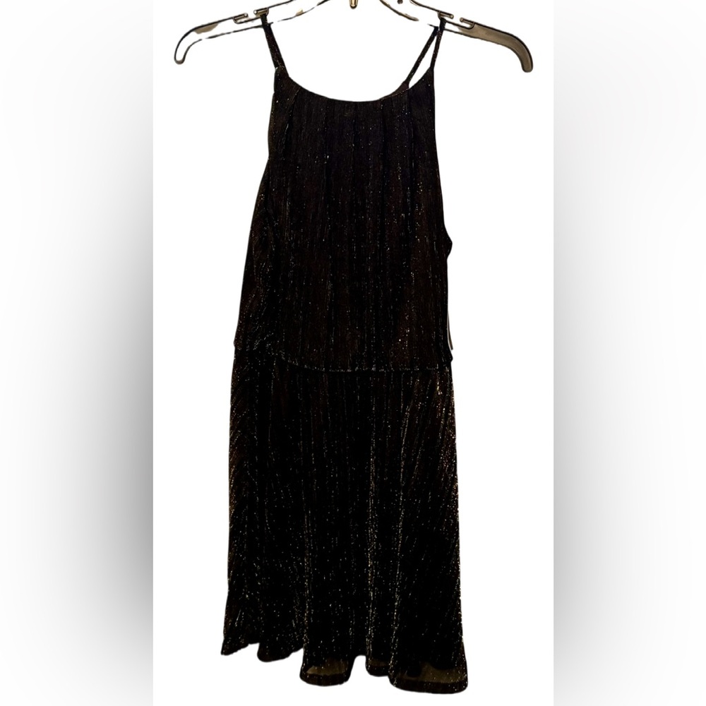 NWT Trixxi Black Dress w/Colorful Shimmer